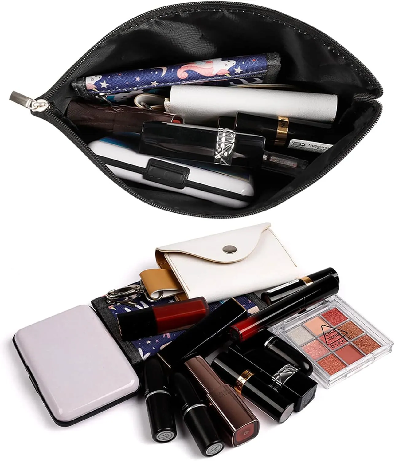Toiletry Bag for Women Red Black Spotted Ladybug Cosmetic Bag Portable Capacity Travel Makeup Bags with Zipper Lightweight Cute Beauty Makeup Organizer for Traveling, Accessories, Essentials