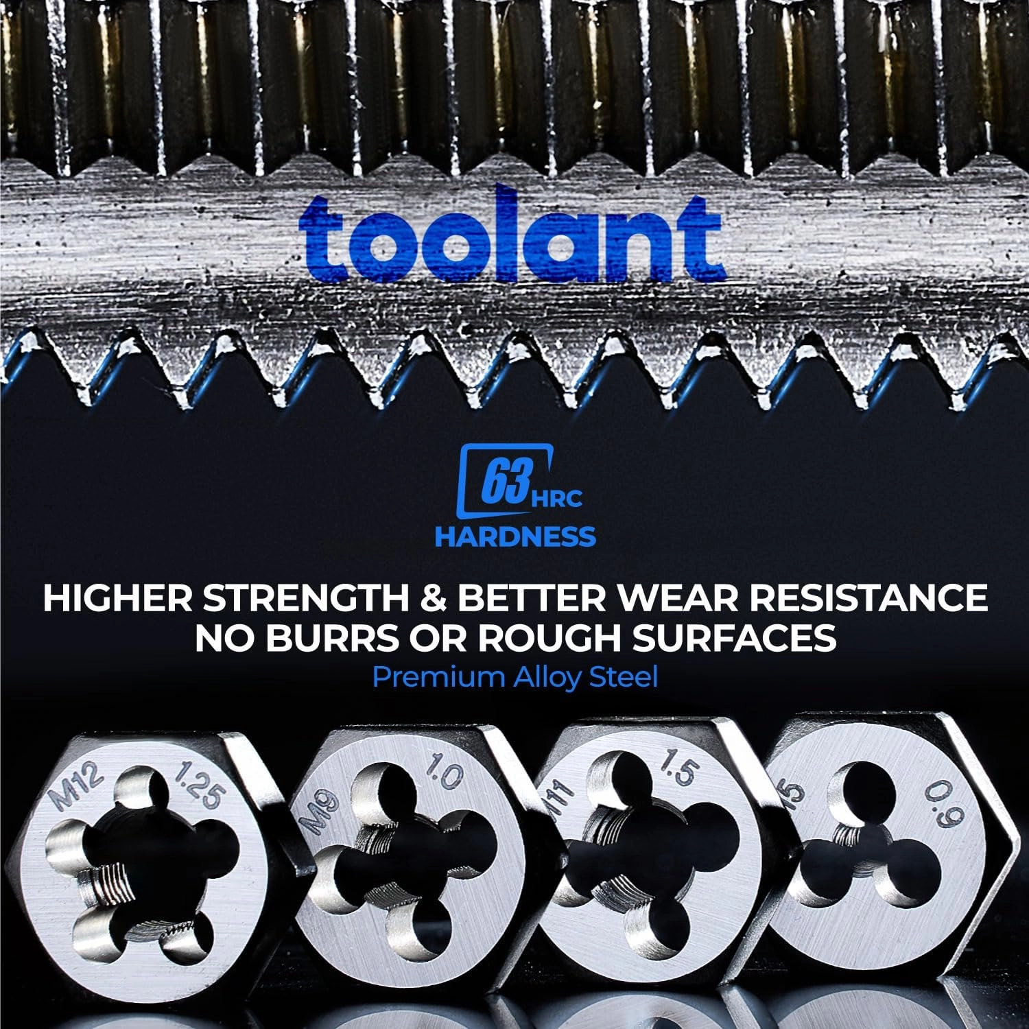 toolant 127pcs SAE/Metric Tap and Die Set, Ratcheting SAE Metric TAP and Die Set Standard with Drill Bit Combo for Threading