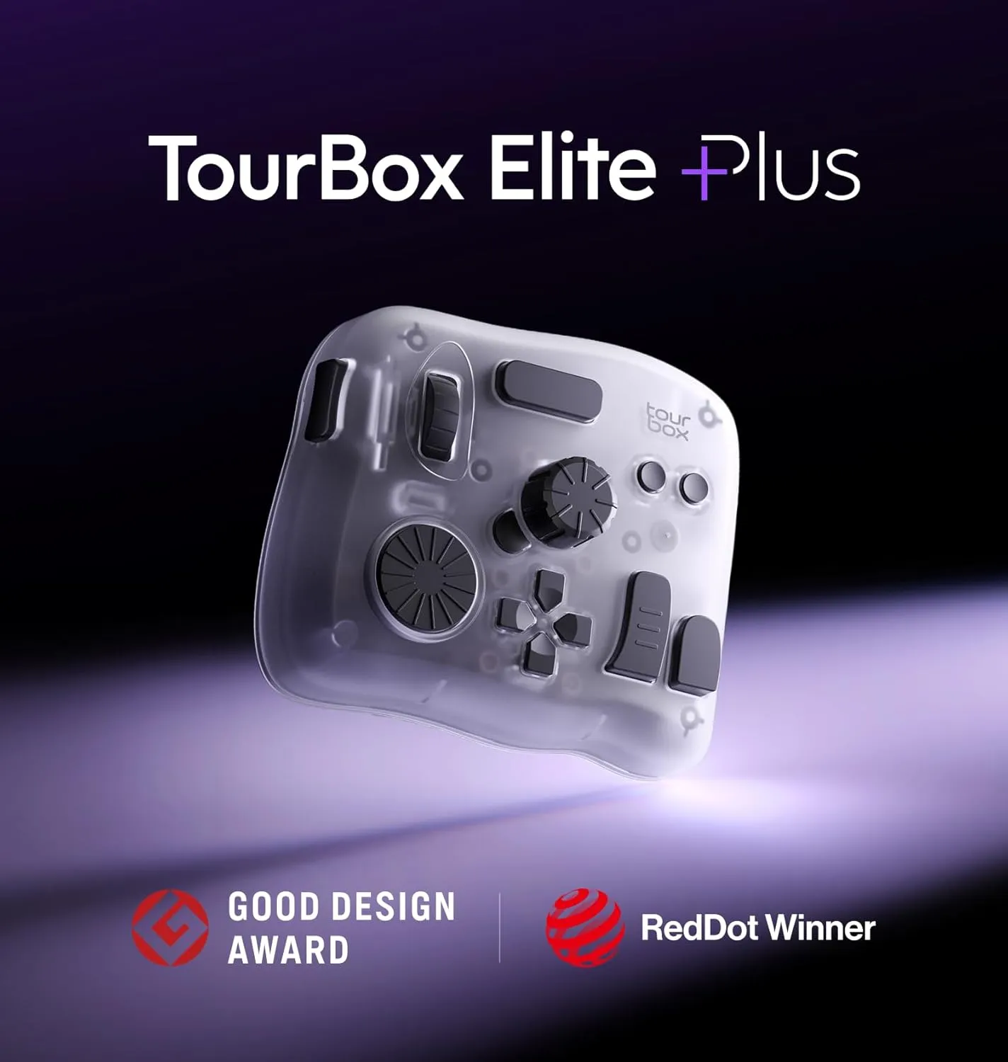 TourBox Elite Plus - iPad Drawing Bluetooth Controller for Video Photo Editing, DaVinci Resolve Speed Editor Procreate Keyboard for Photoshop Lightroom Premiere FCPX, Programmable Creative Console Set