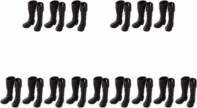 Toyvian 15pairs Mini Santa Boots of Decorative Miniature Shoes for Dollhouse Christmas Centerpieces Landscape Props Mini Toy House Adornment Present for Craft Enthusiasts