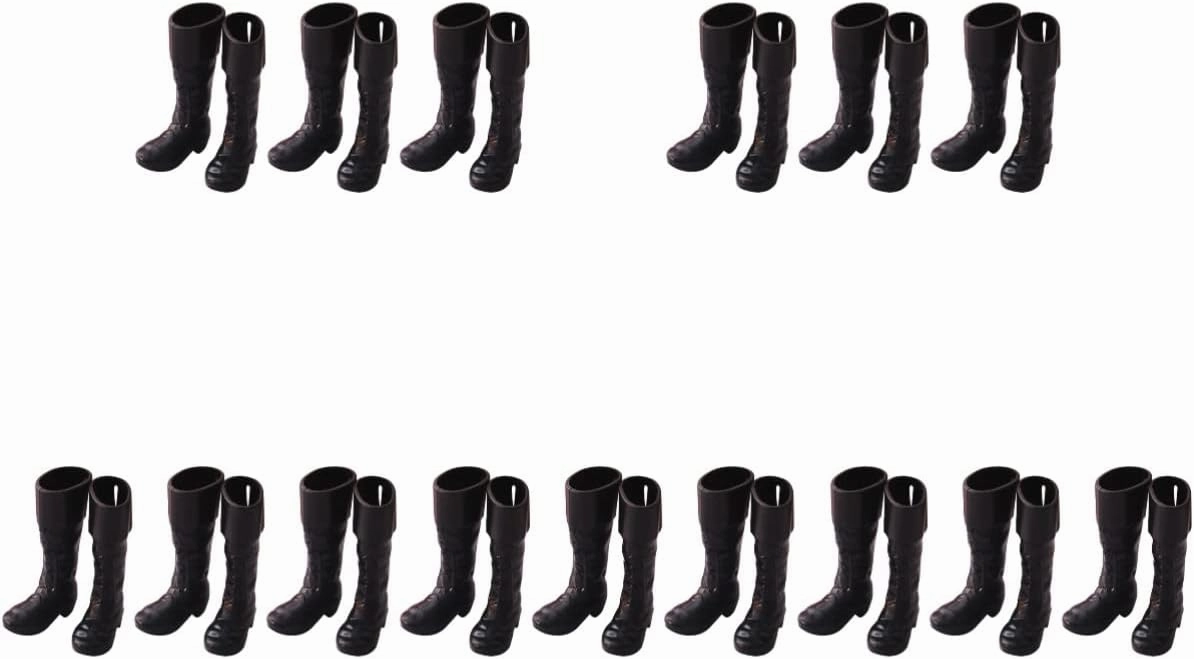 Toyvian 15pairs Mini Santa Boots of Decorative Miniature Shoes for Dollhouse Christmas Centerpieces Landscape Props Mini Toy House Adornment Present for Craft Enthusiasts