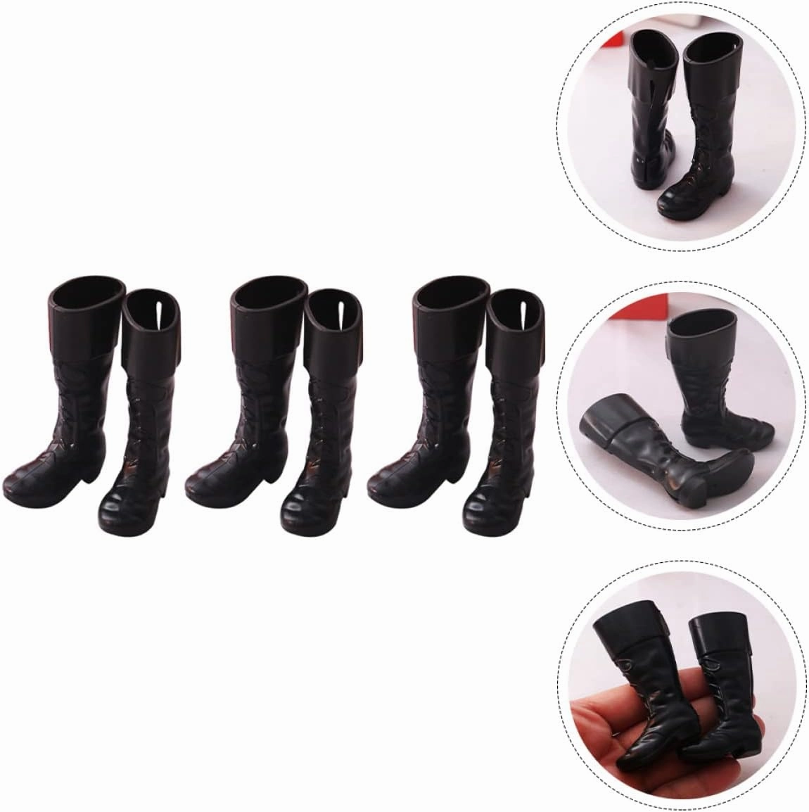 Toyvian 15pairs Mini Santa Boots of Decorative Miniature Shoes for Dollhouse Christmas Centerpieces Landscape Props Mini Toy House Adornment Present for Craft Enthusiasts