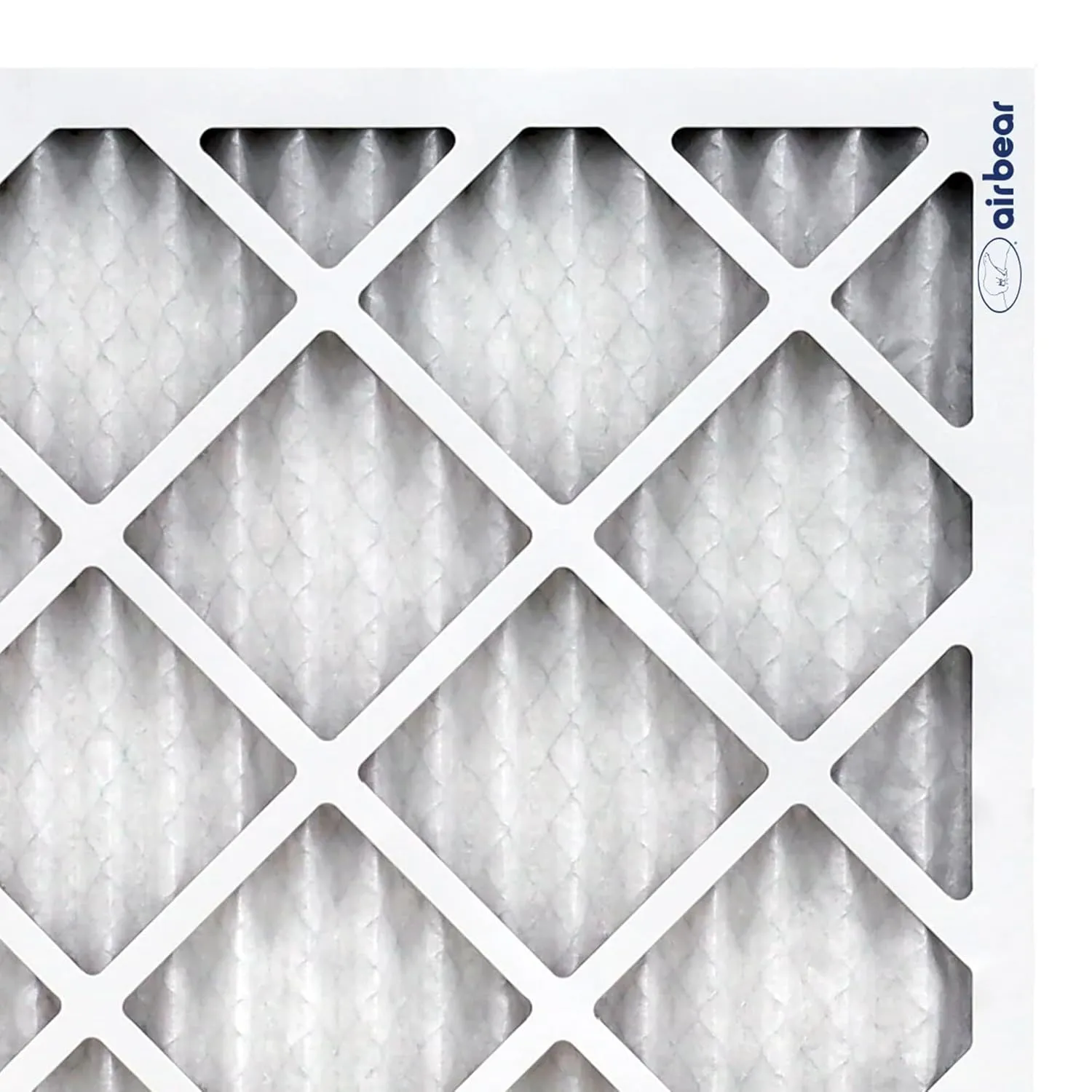 Trion MERV 13 Air Bear 20 x 20 x 1" High Efficiency High Dust Holding Capacity Pleated HVAC Filter with Durable Double Wall Frame Design, 4 Pack