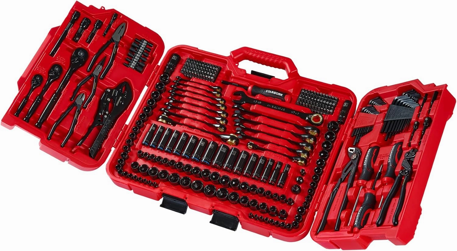 TRUE MECHANIC 312-Piece Mechanics Tool Set and Socket Set, Professional, SAE/Metric