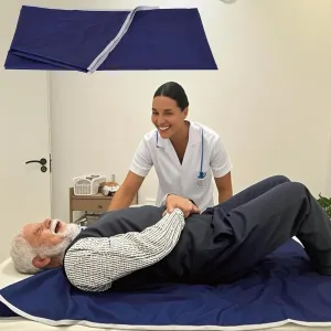 Tubular Slip, Transfers Elderly Disabled Stroke Patients from Bed to Vehicle, Car or Wheelchair and is an Assistant in Hospital and Home Care for Parkinson's (L)