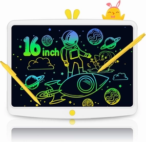TUGAU LCD Writing Tablet for Kids,16.5 Inch Large Screen Doodle Board Writing Pad, Erasable Electronic Drawing Writing Pads, Educational and Learning Girls Gifts Toys for 3 4 5 6 7 Year Old Girls Boys