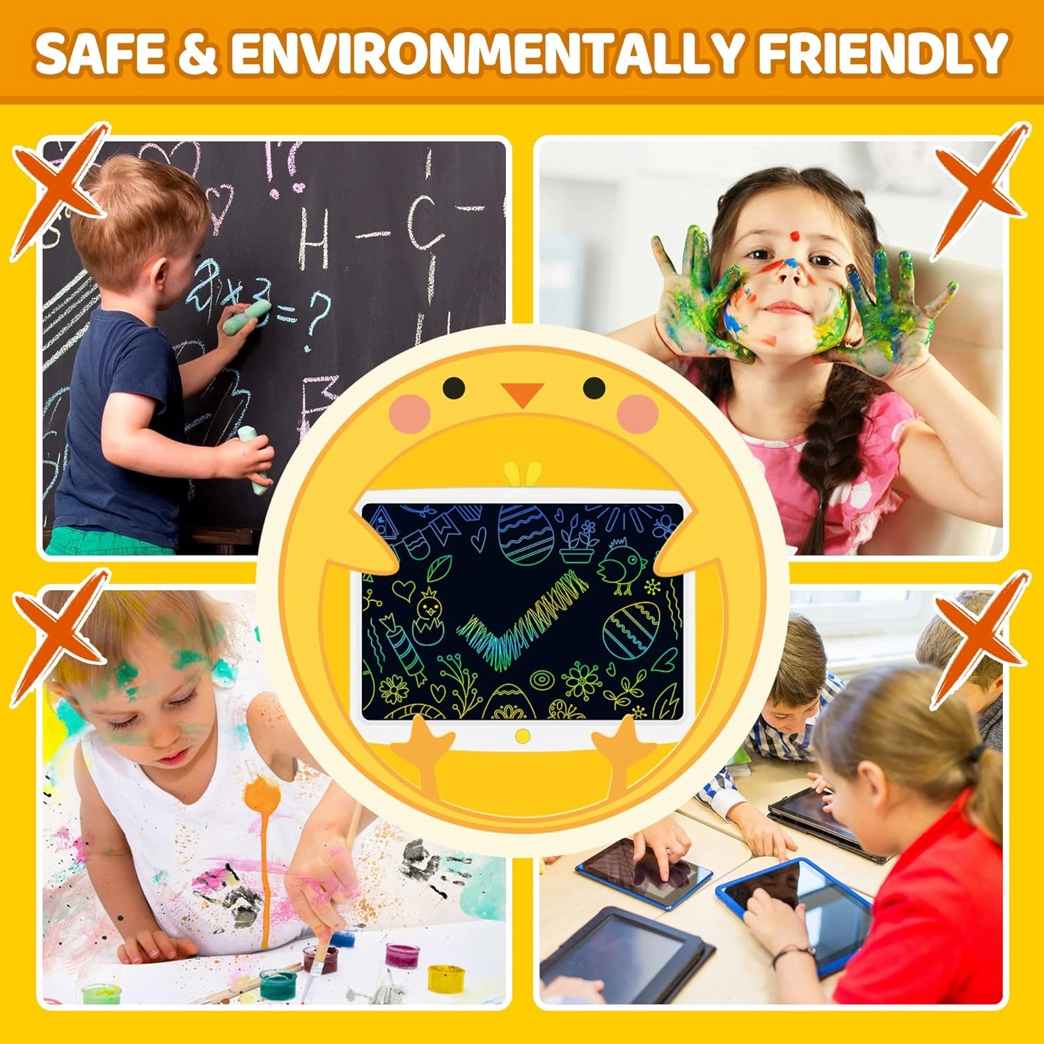 TUGAU LCD Writing Tablet for Kids,16.5 Inch Large Screen Doodle Board Writing Pad, Erasable Electronic Drawing Writing Pads, Educational and Learning Girls Gifts Toys for 3 4 5 6 7 Year Old Girls Boys