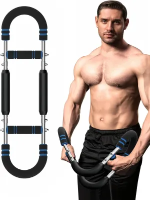 Twister Arm Trainer for Men - 40-100Lbs Adjustable Resistance Chest Workout Equipment - U Shaped Upper Body Muscle Strengthen Exerciser Device - Upgraded Gorilla Bar