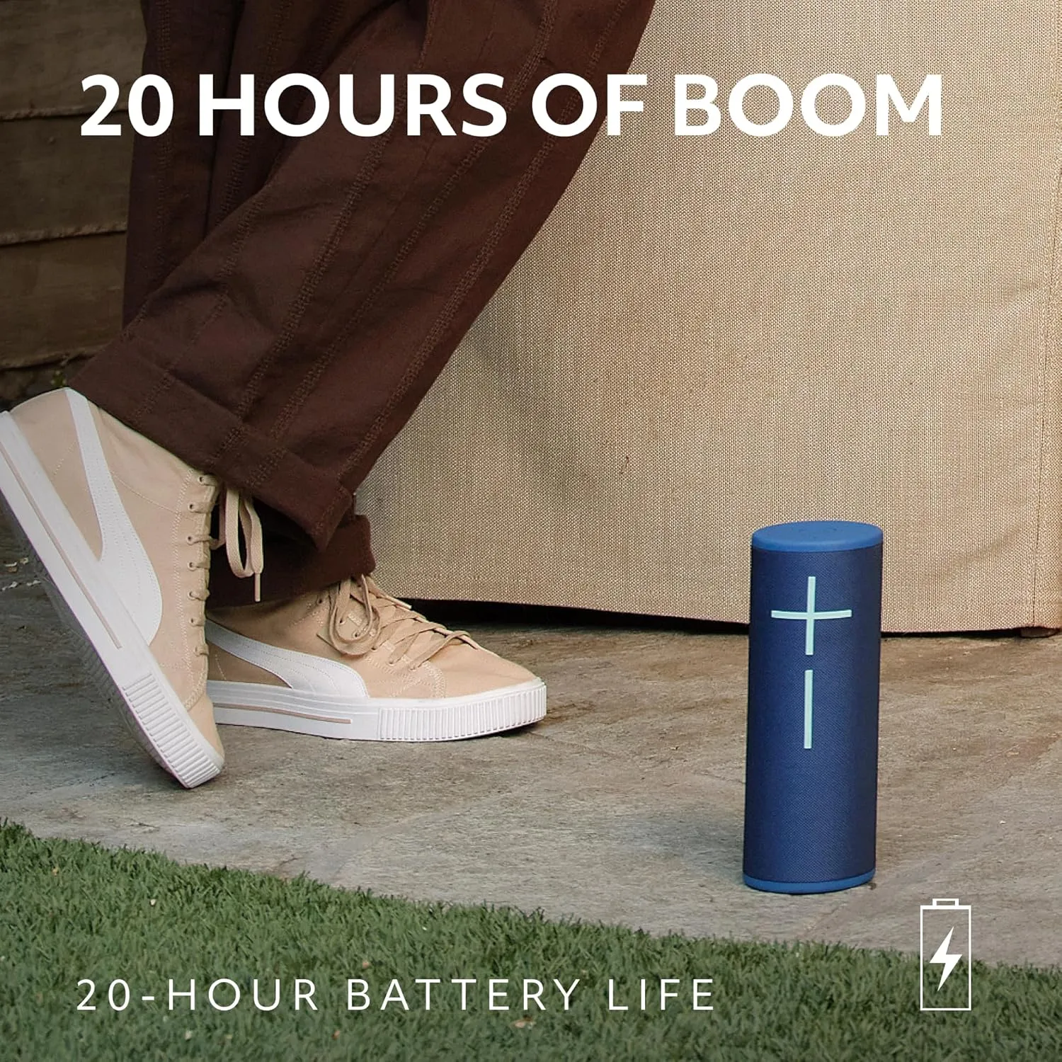 Ultimate Ears MEGABOOM 4 Portable Waterproof Bluetooth Speaker, 360-Degree Sound, Thundering Bass, 147ft Range, 20-Hour Battery, Floating Speaker - Blue