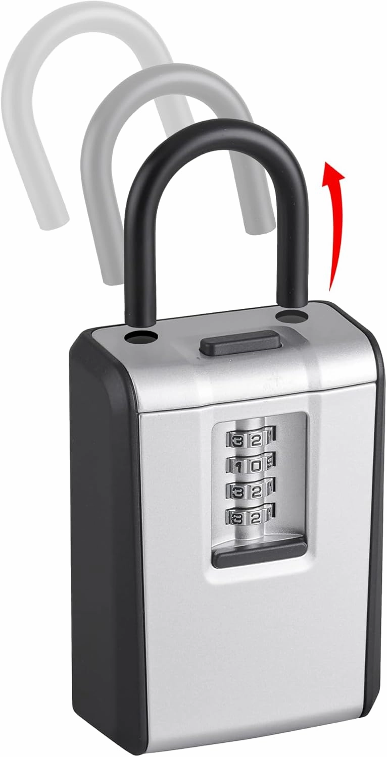 Ultimate KeyBox – Ultra-Durable Heavy-Duty Key Lock Box, Wall-Mounted & Portable, Premium Weatherproof Key Safe with Secure 4-Digit Combination for Home, Office, Airbnb, and Emergency Access