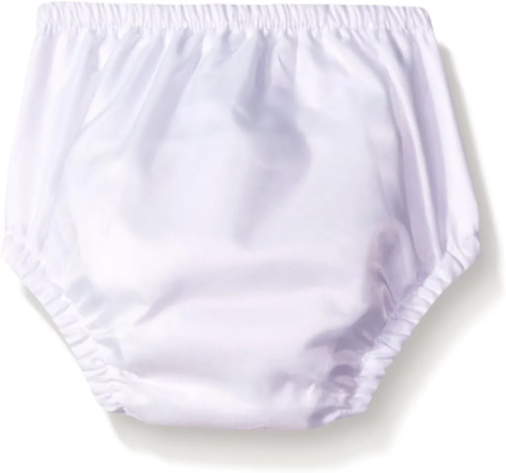 Unisex Baby Pull-up Reusable Absorbent Swim Diaper, White, 3-6 Months