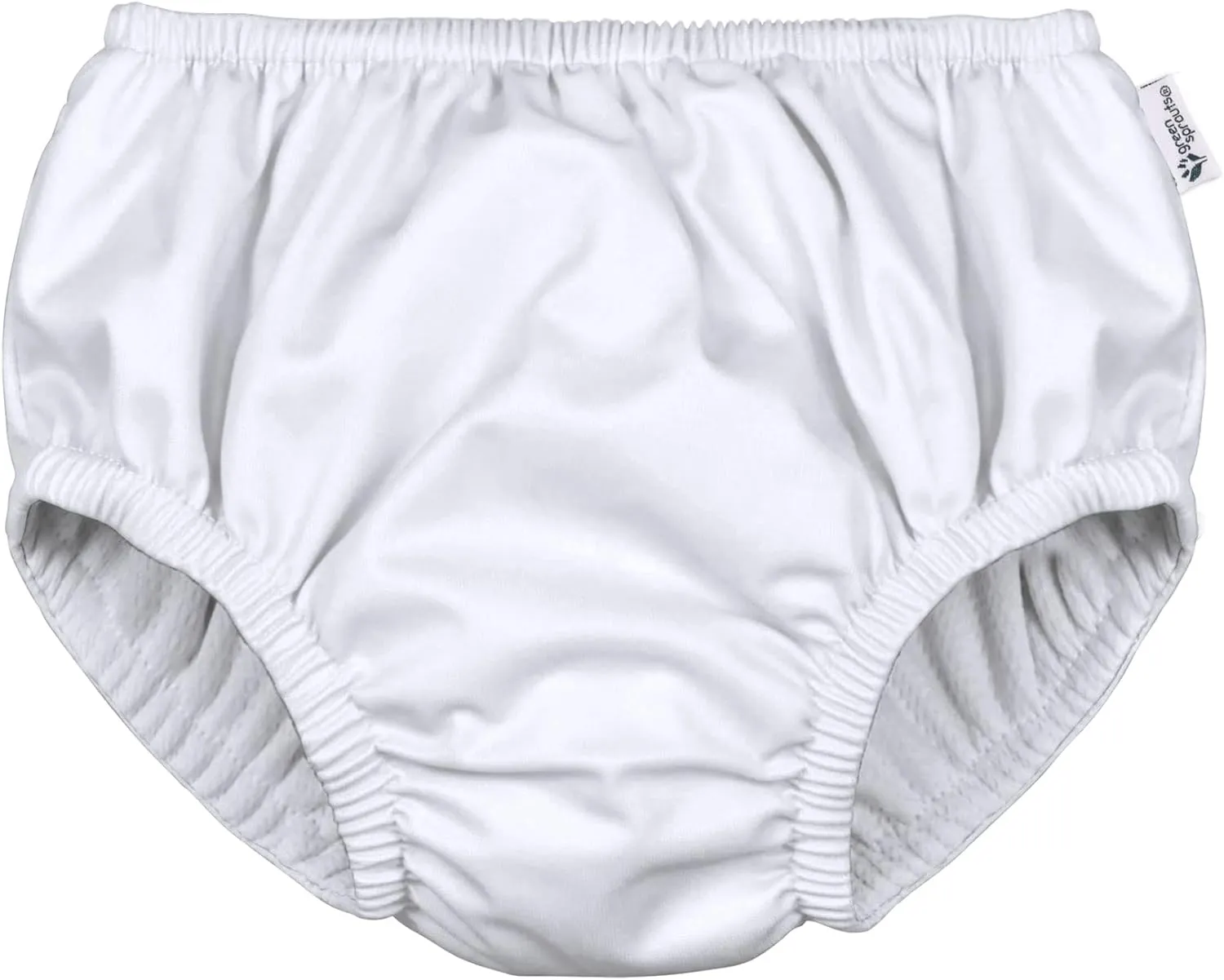 Unisex Baby Pull-up Reusable Absorbent Swim Diaper, White, 3-6 Months