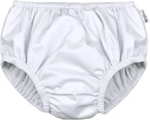 Unisex Baby Pull-up Reusable Absorbent Swim Diaper, White, 3-6 Months