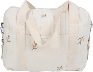 Universal Mini Multifunctional Baby Stroller Storage Bag Zipper Embroidery Reusable Handbag Nappy Bag (Olive Bag)