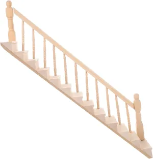 Vaguelly 1Set Scale Model with Handrail Delicate and Realistic Furniture for Playhouse and Imagination