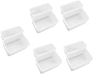 VANZACK 5sets Mini Storage Baskets for Dollhouse Compact Lightweight Decor Accessories for Tiny House Realistic Design for Miniature House Decoration 2pcs*5