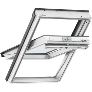 VELUX GGU MK04 0070 White Maintenance Free Centre-Pivot Roof Window (78 x 98 cm)