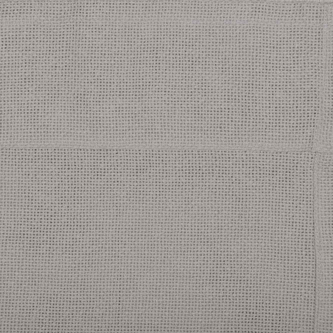 VHC Brands Farmhouse 24"x36" Tier Pair Grey Rod Pocket Kitchen Window Curtains