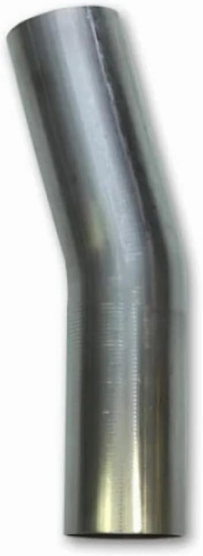 Vibrant Performance Power 13133 Tubing, Mandrel Bend, 15 degree, 304 Stainless Steel, Natural, 16 gauge, 3.50 in. Outside Diameter, 5.50 in. Centerline Radius, 5.00 in. x 5.00 in. Leg Length, each