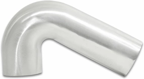 Vibrant Power 12191 Tubing, 120 degree elbow, Aluminum, Brushed Finish, 3.50 in. Outside Diameter, 2.50 in. Centerline Radius, 5.00 in. x 1.50 in. Leg Length, each