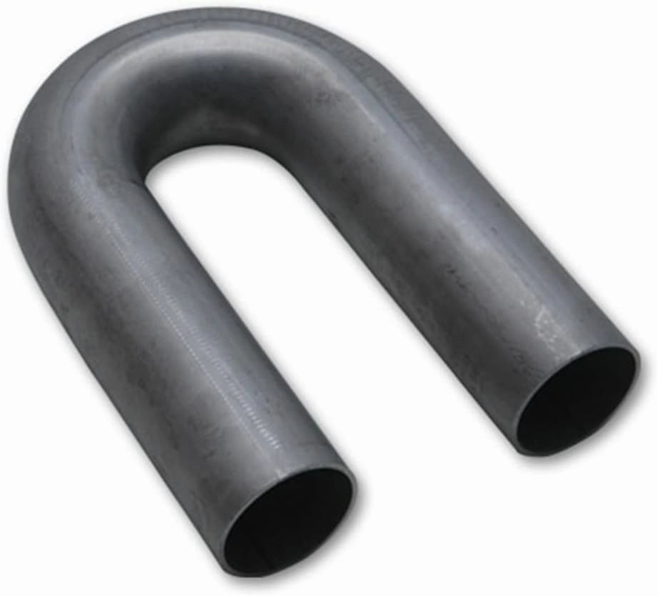 Vibrant Power 26240 Tubing, Mandrel Bend, 180 degree, 304 Stainless Steel, Natural, 16 gauge, 2.00 in. Outside Diameter, 4.00 in. Centerline Radius, 5.00 in. Leg Length, each