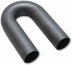 Vibrant Power 26240 Tubing, Mandrel Bend, 180 degree, 304 Stainless Steel, Natural, 16 gauge, 2.00 in. Outside Diameter, 4.00 in. Centerline Radius, 5.00 in. Leg Length, each