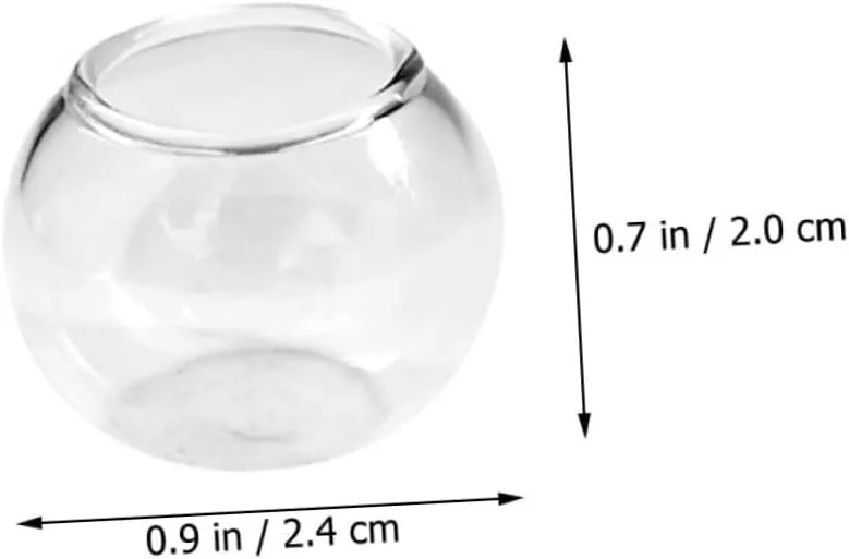 VICASKY 18pcs Miniature Fish Bowls for Doll House Decor Versatile Scene Accessories for Miniature Settings Compact and Space-Saving Fish Tank Ornaments for