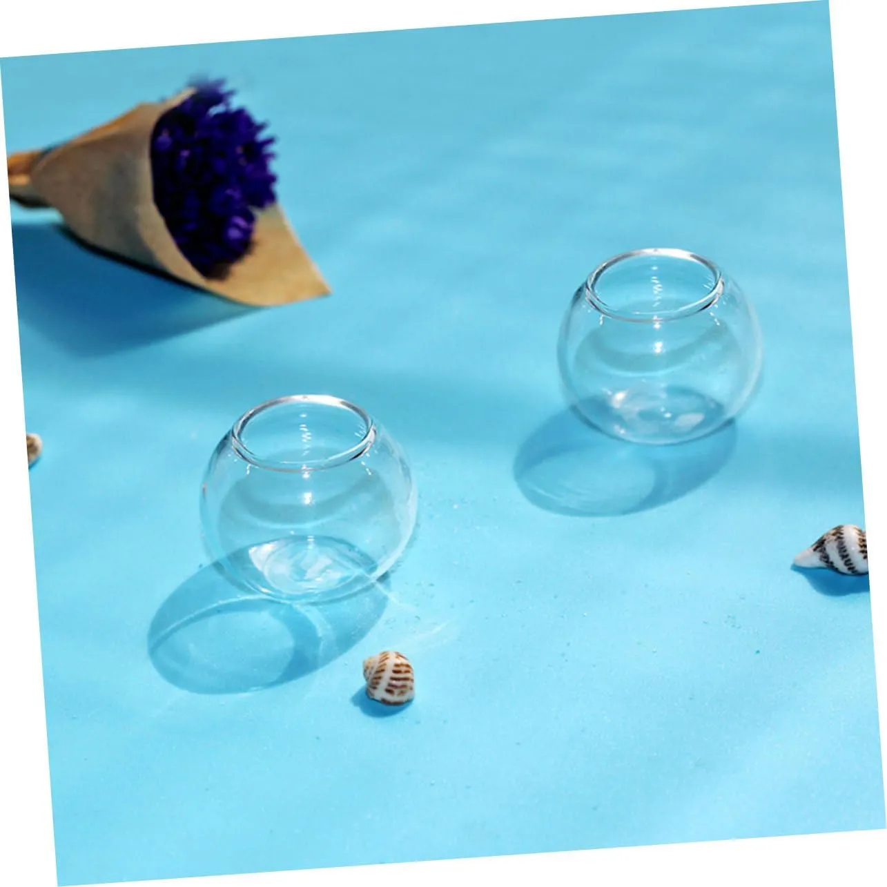 VICASKY 18pcs Miniature Fish Bowls for Doll House Decor Versatile Scene Accessories for Miniature Settings Compact and Space-Saving Fish Tank Ornaments for