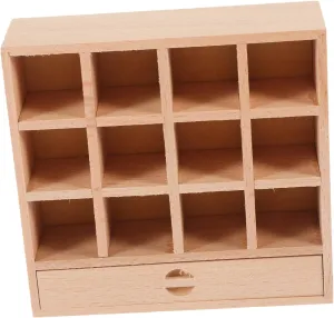 VICASKY Adorable Mini Drawer Cabinet Delicate Dollhouse Furniture Ornament for Mini House Supply Compact Decorative Storage for DIY Projects and Bedroom Decor