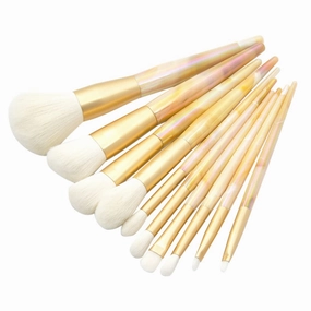 VICASKY 10-piece Marble Makeup Brush Set Foundation Eye Shadow Blush Cosmetics Kit