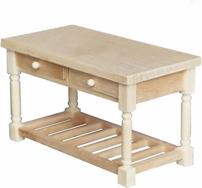 VICASKY Mini House Furniture Wooden Table Decorative Miniature Desk for Dollhouse Adorable Ornament for Home Decor Fine Craftsmanship Lightweight Sturdy Material