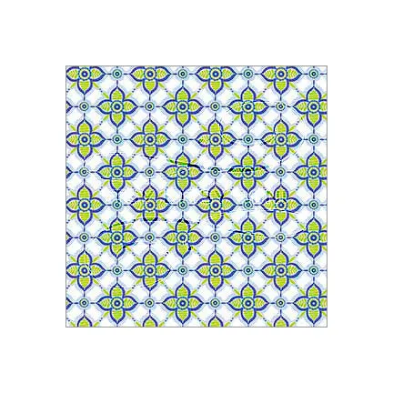 Victorian Colorful Tile - Dollhouse Wallpaper