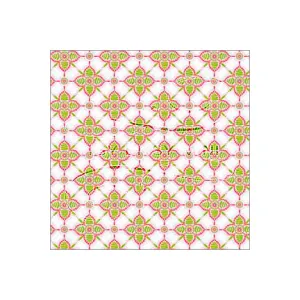 Victorian Colorful Tile - Dollhouse Wallpaper