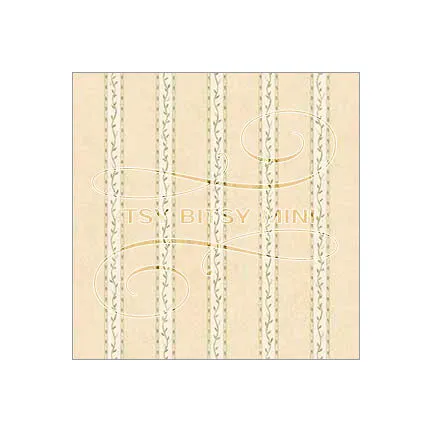 Vine Stripe - Dollhouse Wallpaper