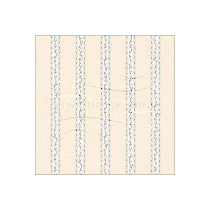 Vine Stripe - Dollhouse Wallpaper