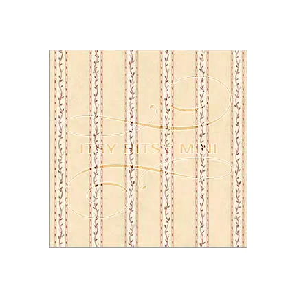 Vine Stripe - Dollhouse Wallpaper