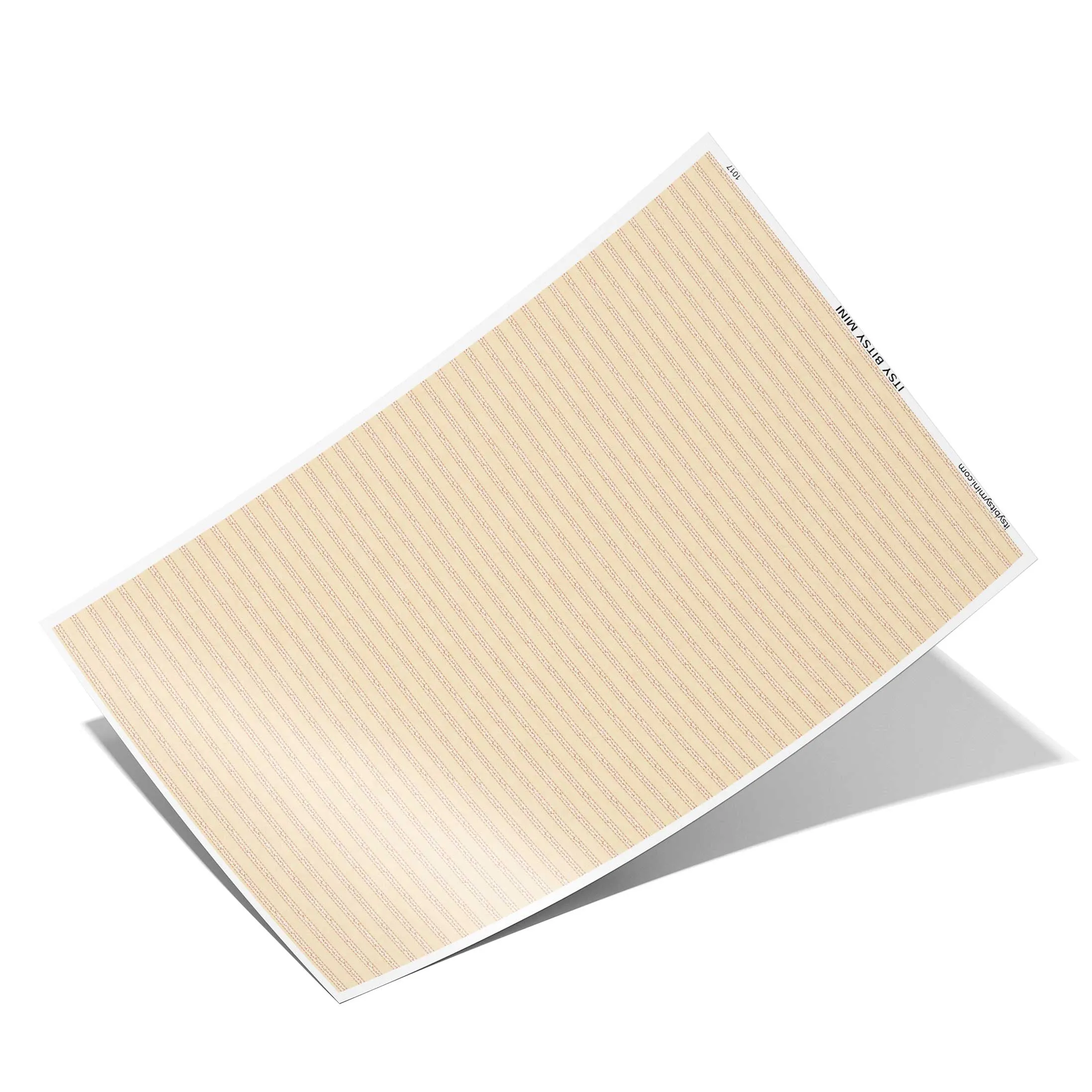 Vine Stripe - Dollhouse Wallpaper