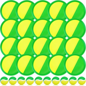 Vinsot Kids Toys Toss and Catch Ball Games 20 Paddles 10 Ball Catch Paddle for Outside Kids Outdoor Games Beach Toys Backyards Yard Lawn Playground Games Family Adults