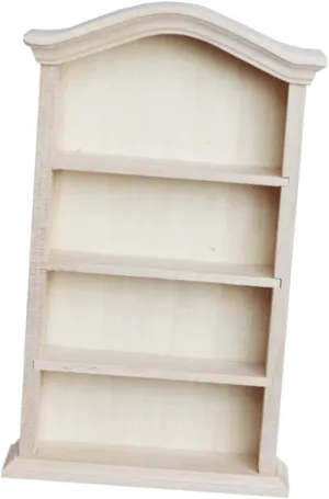 VOSAREA 1pc Miniature Storage Rack Model Delicate Mini House Accessory for Dollhouse Furniture Vintage Style Bookshelf Compact Design for Boys and Girls and Collectors Craftsmanship
