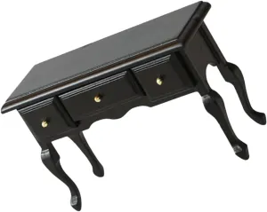VOSAREA Miniature Desk Ornament Dollhouse Writing Desk Model for Bedroom Decor Realistic Compact Furniture for Miniature Life Scenes