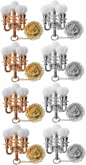 VOSAREA 5sets 2pcs Miniature Ceiling Lamp Tiny House Chandelier Decorative Hanging Light for Dollhouse Simulation Light Fixtures Safe Design for House Decor 2pcs*5