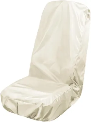 Waterproof Car Seat Cover for Front Seat, Universal Seat Covers After Gym, Post Workout, Polyester Machine Washable Car Seat Protector Suitable for Auto, Truck, Van, SUV, Boat, Beige