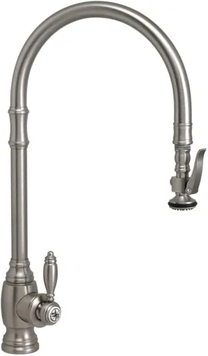 Waterstone 5500-ABZ Traditional Extended Reach PLP Pull Down Faucet Antique Bronze