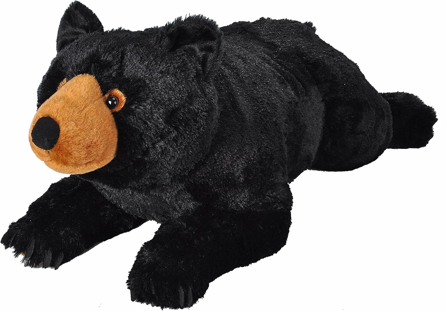 Wild Republic Jumbo Black Bear Plush, Giant Stuffed Animal, Plush Toy, Gifts for Kids, 30" (19550)