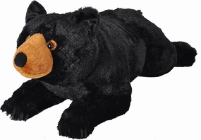 Wild Republic Jumbo Black Bear Plush, Giant Stuffed Animal, Plush Toy, Gifts for Kids, 30" (19550)