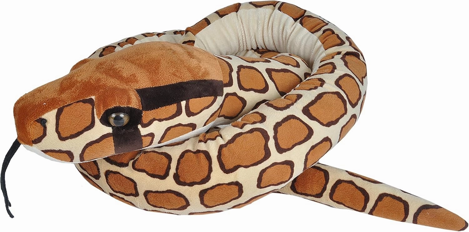Wild Republic Snake Jumbo Giant Stuffed Animal/Plush Toy, Burmese Python, 113