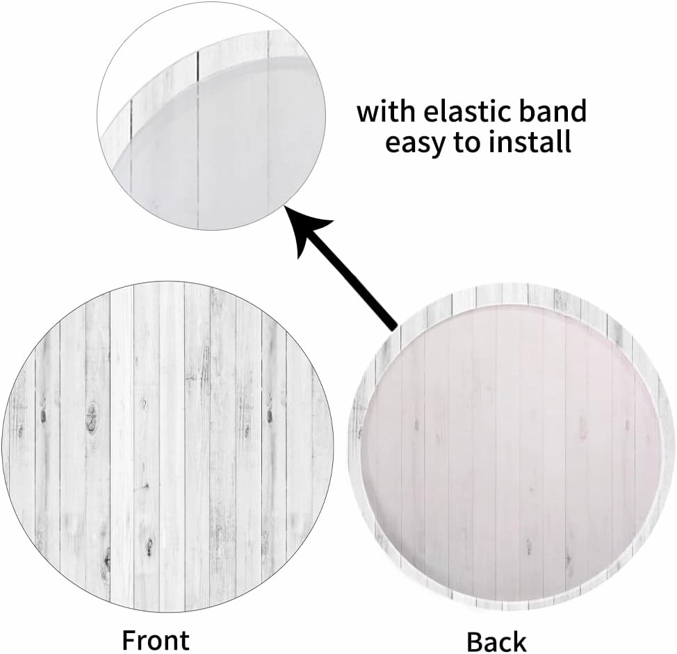 Winter Snowflakes Round Backdrop Cover 7.2x7.2ft Polyester Fantasy Swirling Snowflakes Crystal Blue Photography Background Ice Snow World Circle Backdrop Winter Christmas Birthday Party Props