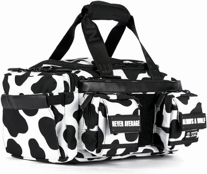WOLFpak 20L Mini Duffle Bag (Black and White Cow)