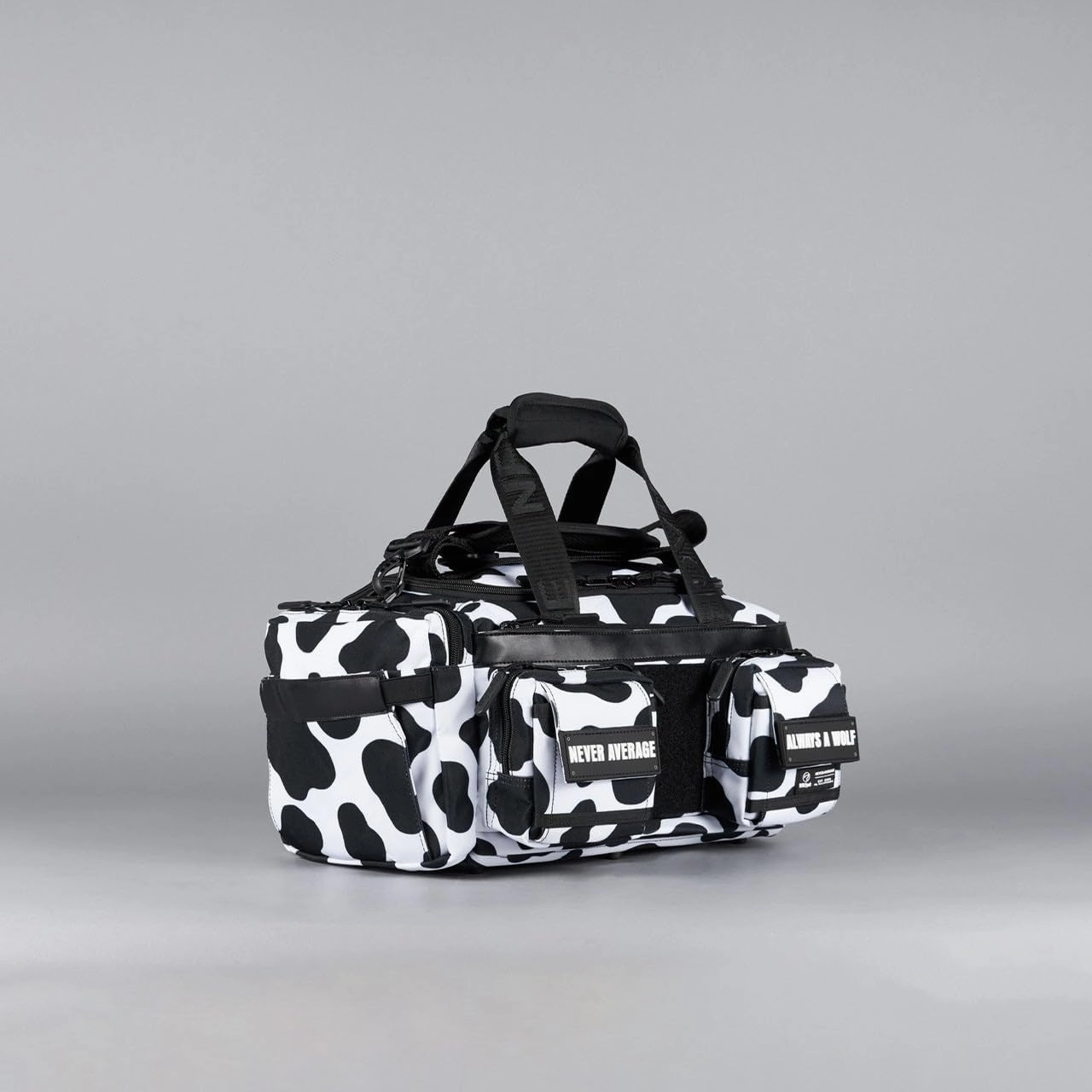 WOLFpak 20L Mini Duffle Bag (Black and White Cow)