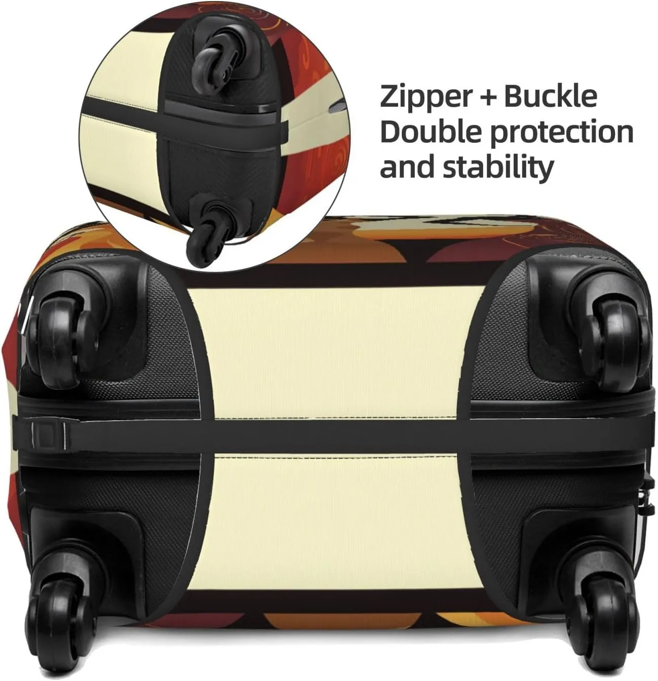Women Travel Luggage Suitcase COVER, Washable Suitcase COVERS Elastic, S - Fits 18-21 inch luggage (No Suitcase)